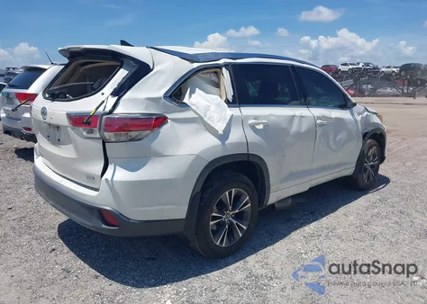 2016 Toyota Highlander Xle V6 from USA, damaged, VIN 5TDKKRFH2GS503198